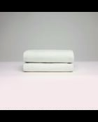 Serviette coton peigné LT Oasis blanche - 2x(50x100 cm)