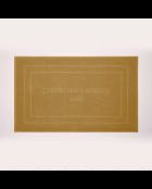 Katoenen badmat design 19 mosterdgeel - 60x100 cm