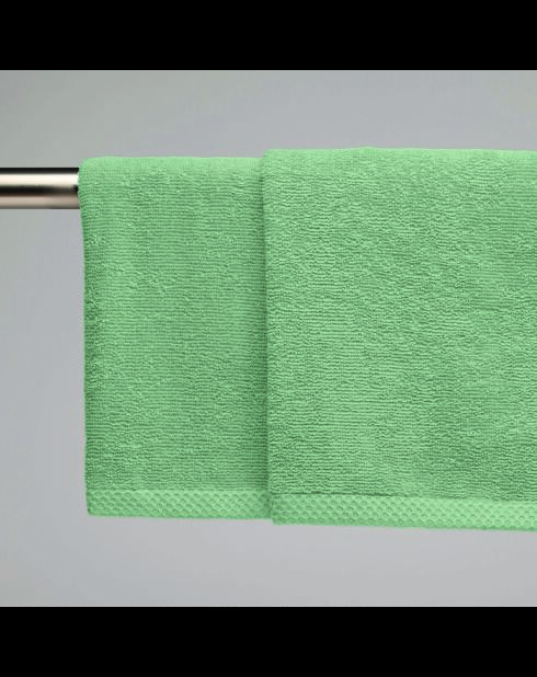 Asciugamani LT Oasis in cotone pettinato verde salvia - 2x (45x45 cm)
