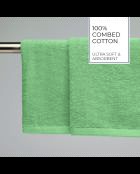 Asciugamani LT Oasis in cotone pettinato verde salvia - 2x (45x45 cm)