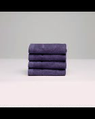 Asciugamano per ospiti in cotone pettinato viola LT Oasis - 4x (30x30 cm)