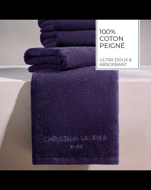 Asciugamano per ospiti in cotone pettinato viola LT Oasis - 4x (30x30 cm)