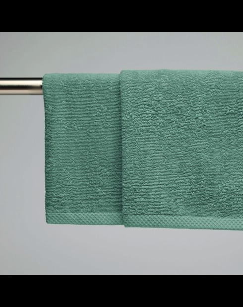 Asciugamani LT Oasis in cotone pettinato verde bottiglia - 2x (45x45 cm)
