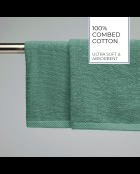 Asciugamani LT Oasis in cotone pettinato verde bottiglia - 2x (45x45 cm)