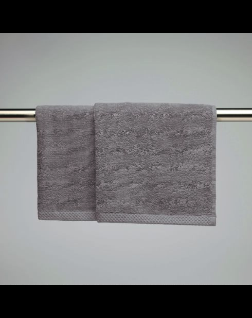 Asciugamani in cotone pettinato marrone LT Oasis - 2x (45x45 cm)