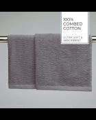 Asciugamani in cotone pettinato marrone LT Oasis - 2x (45x45 cm)