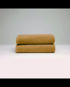 Asciugamano in cotone pettinato LT Oasis giallo senape - 2x (50x100 cm)