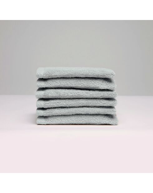 Gant de toilette coton peigné LT Oasis sable - 6x(15x21 cm)