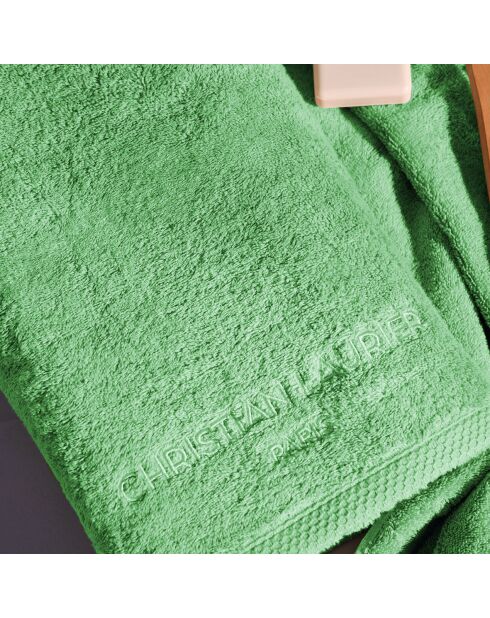 Gant de toilette coton peigné LT Oasis vert sauge - 6x(15x21 cm)