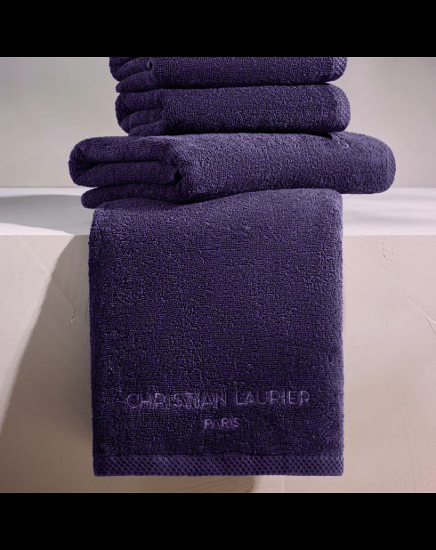 Telo da bagno LT Oasis in cotone pettinato malva - 100x150 cm