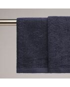 Asciugamani in cotone pettinato LT Oasis blu scuro - 2x (45x45 cm)