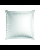 Set de 2 taies d'oreiller satin de coton Biarritz gris/blanc