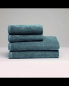 LT Oasis Handtuch aus gekämmter Baumwolle, preußischblau, mit Badetuch, 2 x (50 x 100 cm) + 2 x (70 x 140 cm)