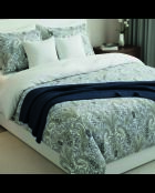 Taie d'oreiller satin de coton Palais oriental taupe