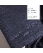 LT Oasis dunkelblaues Handtuch aus gekämmter Baumwolle und Badetuch — 2 x (50 x 100 cm) + 2 x (70 x 140 cm)
