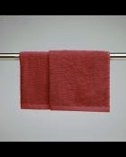 Asciugamani in cotone pettinato terracotta LT Oasis - 2x (45x45 cm)