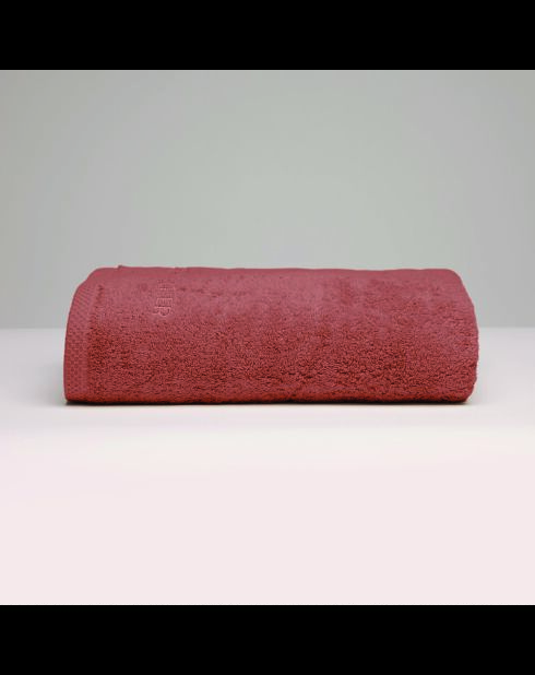 LT Oasis badlaken van gekamd katoen in terracotta - 100x150 cm