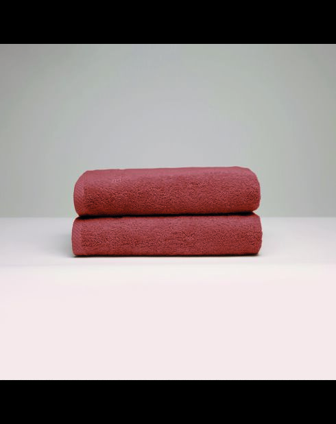 LT Oasis Handtuch aus gekämmter Baumwolle, Terrakotta, 2 x 50 x 100 cm