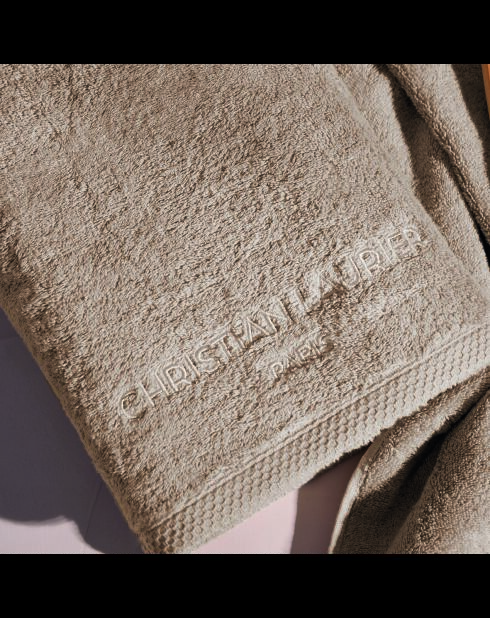 Serviette coton peigné LT Oasis taupe - 2x(50x100 cm)