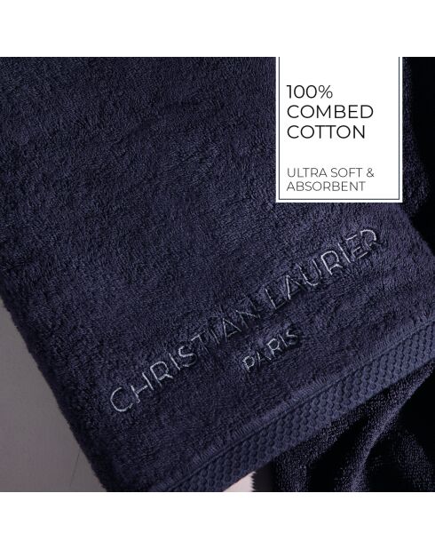 Gant de toilette coton peigné LT Oasis gris foncé - 6x(15x21 cm)