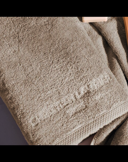 Drap de bain coton peigné LT Oasis taupe - 2x(70x140 cm)