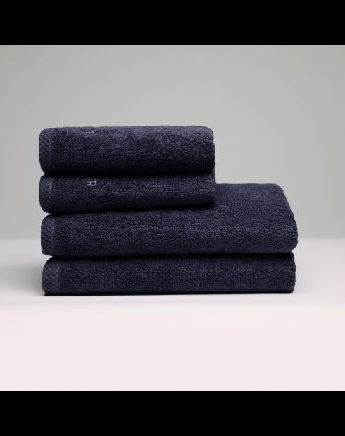 Serviette + drap de bain coton peigné LT Oasis gris foncé - 2x(50x100 cm)