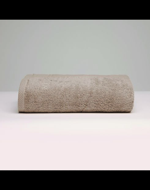 Drap de bain coton peigné LT Oasis taupe - 100x150 cm