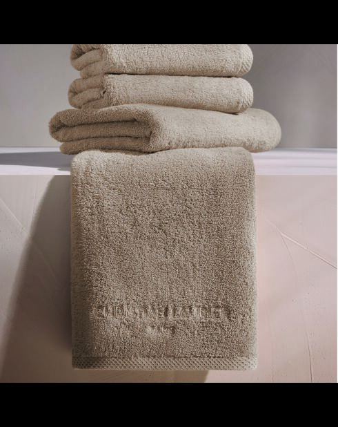 Drap de bain coton peigné LT Oasis taupe - 100x150 cm