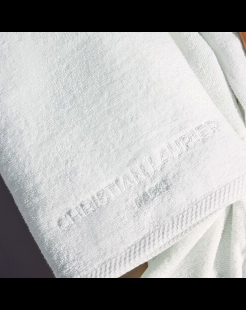 Serviette d'invité coton peigné LT Oasis blanche - 4x(30x30 cm)
