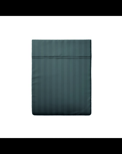 Lenzuolo piatto in raso di cotone a righe Dobby Jacquard grigio Jacquard 02