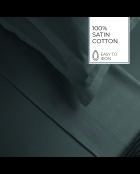 Lenzuolo piatto in raso di cotone a righe Dobby Jacquard grigio Jacquard 02