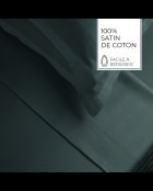 Lenzuolo piatto in raso di cotone a righe Dobby Jacquard grigio Jacquard 02