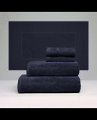 LT Oasis komplettes Badwäsche-Set aus dunkelgrauer, gekämmter Baumwolle — 50 x 100 cm + 70 x 140 cm + 2 x (30 x 30 cm) + 50 x 70 cm