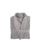 Robe de chambre polyester  gris clair