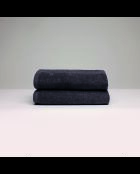 Serviette coton peigné LT Oasis gris foncé - 2x(50x100 cm)