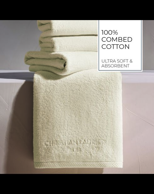 Serviette d'invité coton peigné LT Oasis ivoire - 4x(30x30 cm)