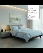Fodera in cotone percalle Grenoble blu chiaro - 43x210 cm