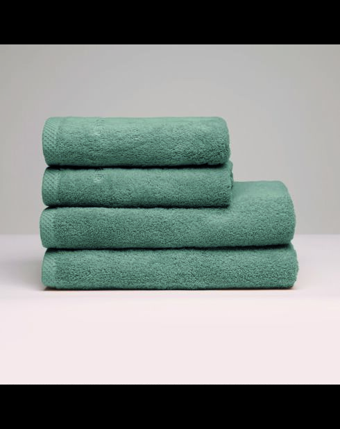 LT Oasis flaschengrünes Handtuch aus gekämmter Baumwolle mit Badetuch — 2 x (50 x 100 cm) + 2 x (70 x 140 cm)