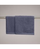 Asciugamani in cotone pettinato LT Oasis blu grigio - 2x (45x45 cm)