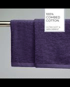 Asciugamani in cotone pettinato viola LT Oasis - 2x (45x45 cm)