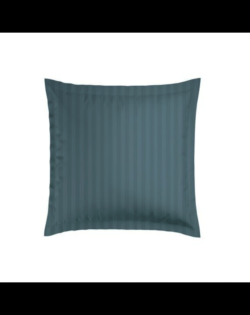 Set de 2 taies d'oreiller satin de coton rayure tissé dobby Jacquard gris 02