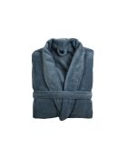 Robe de chambre polyester  bleue