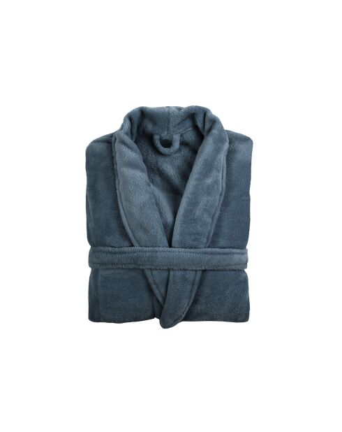 Robe de chambre polyester  bleue