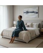 Robe de chambre polyester  bleue