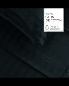 Drap plat satin de coton dobby stripe Jacquard gris 03
