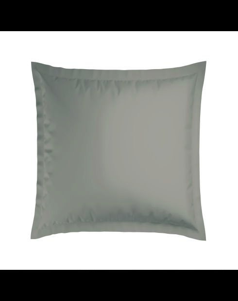 Set de 2 taies d'oreiller satin de coton Biarritz taupe