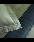 Set de 2 taies d'oreiller satin de coton Biarritz taupe