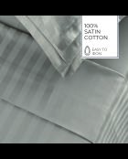 Drap plat satin de coton dobby stripe Jacquard taupe 01