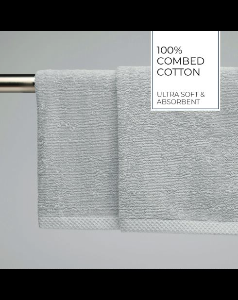 Asciugamani LT Oasis in cotone pettinato color sabbia - 2x (45x45 cm)