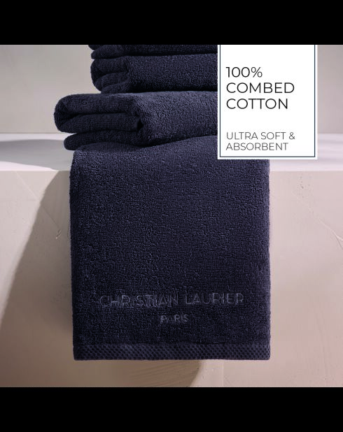Asciugamano da bagno in cotone pettinato LT Oasis grigio scuro - 2x (70x140 cm)